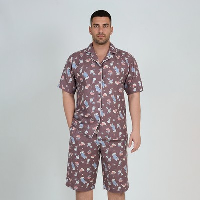 MLK01S5K01-BỘ LỬNG KATE NAM VỚI THIẾT KẾ CỔ PIJAMA MANG PHONG CÁCH MẠNH MẼ VÀ TẠO CẢM GIÁC THOẢI MÁI KHI MẶC