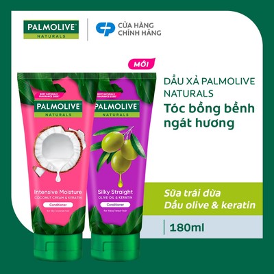 Dầu xả Palmolive chiết xuất thiên nhiên & keratin cho tóc mềm mượt, lưu hương bền lâu 180ml