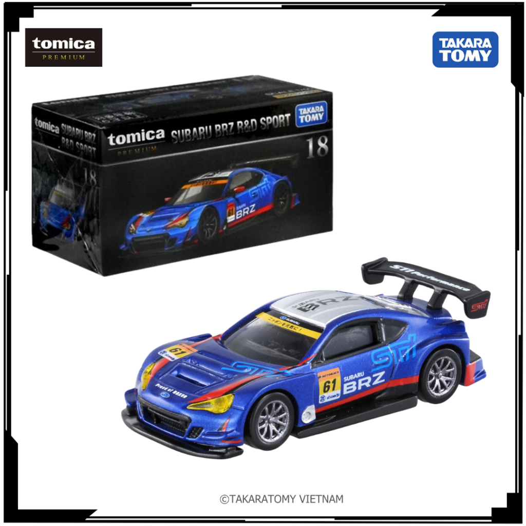 Xe mô hình Tomica Premium No.18 Subaru BRZ R&D Sport 108832 Full Fullbox Chính Hãng Takara Tomy - Vi