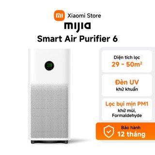 Xiaomi Máy lọc không khí thông minh Mijia Smart Air Purifier 6 EU | UV khử khuẩn | 29 - 50m² - BH 1 năm chính hãng