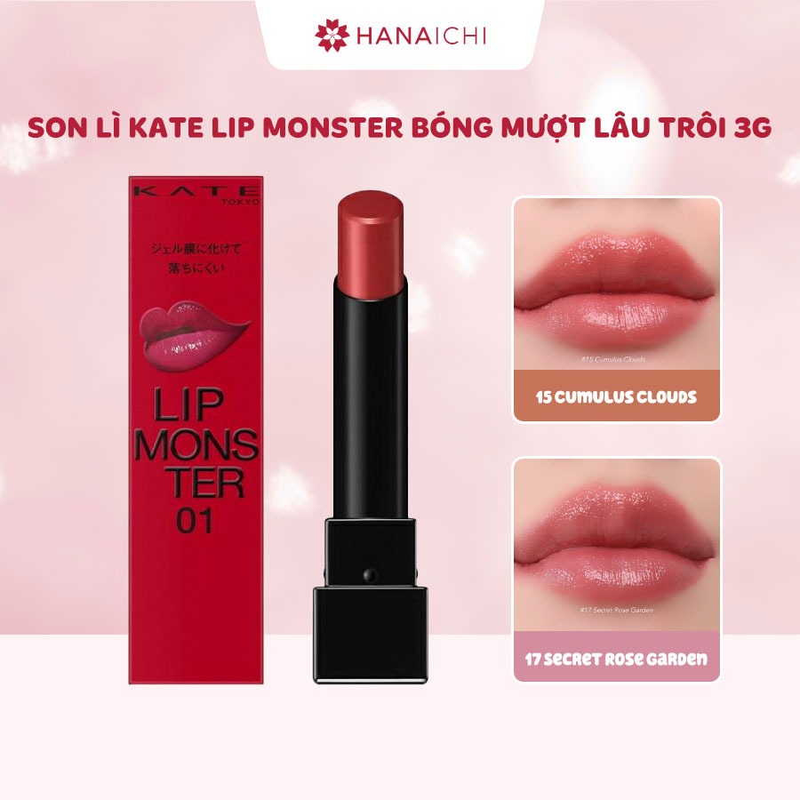 Son lì KATE Lip Monster bóng mượt lâu trôi 3g