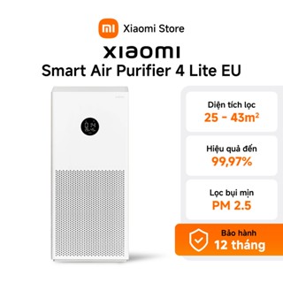 Xiaomi Máy lọc không khí thông minh Smart Air Purifier 4 Lite EU | 5 - 43m² | 99,97% bụi mịn - BH 1 năm chính hãng