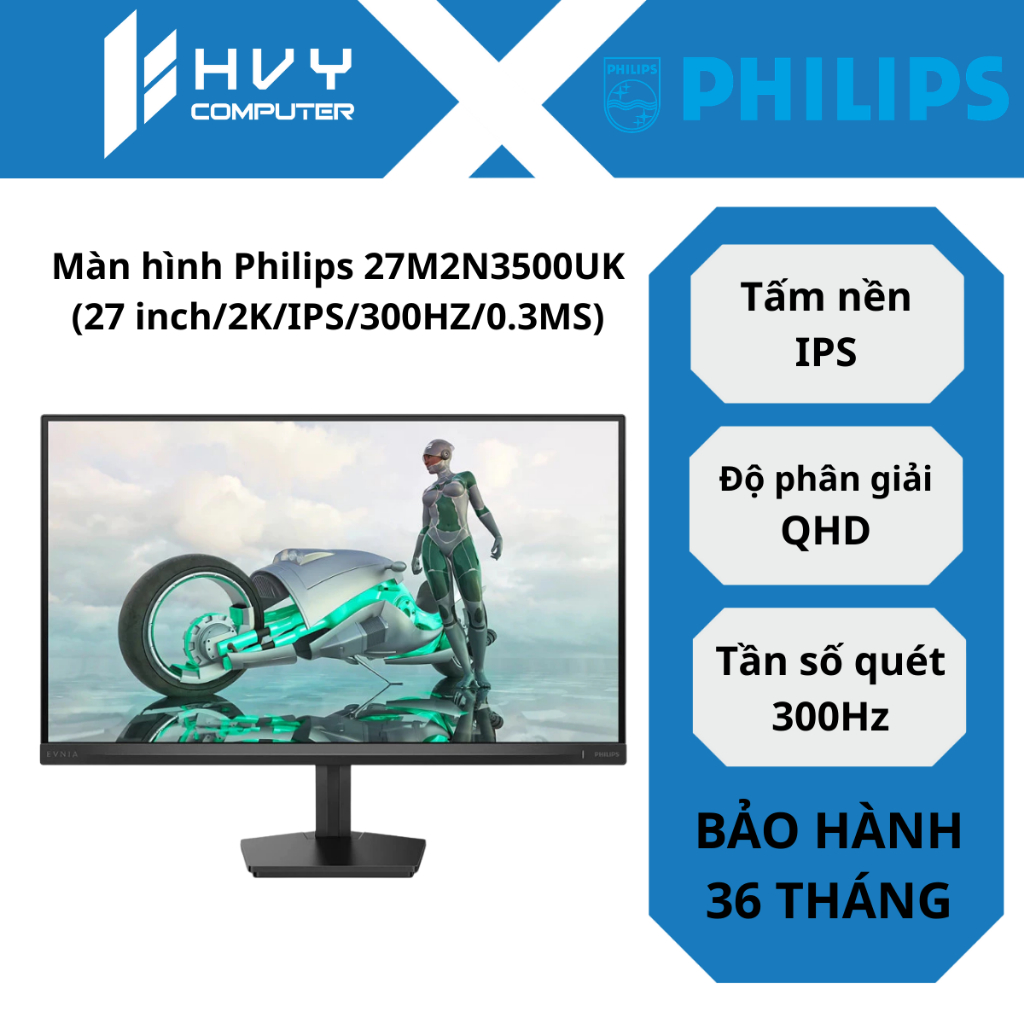 Màn hình Philips 27M2N3500UK (27 inch/2K/IPS/300HZ/0.3MS) - Hàng chính hãng