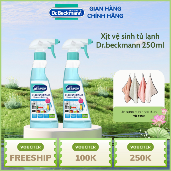 Chai xịt vệ sinh tủ lạnh Dr Beckmann vệ sinh khử mùi tủ lạnh, tủ đông