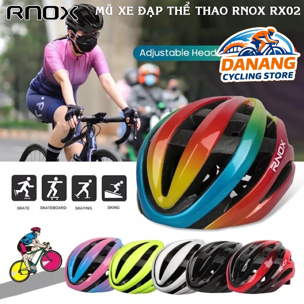 Mũ Bảo Hiểm Xe Đạp Thể Thao RNOX RX02 – Nhẹ, Thoáng Khí, An Toàn