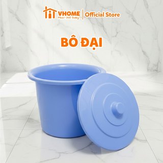 Bô Vệ Sinh Nhựa Cỡ Lớn Vĩ Hưng Có Nắp - Tiện Dùng Cho Trẻ Em & Người Lớn, Nhựa PP Dày Dặn
