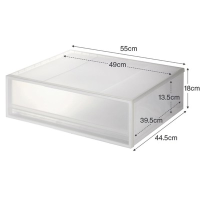 Hộp Ngăn Kéo Ngang Nhựa Rộng - S/M/L MUJI