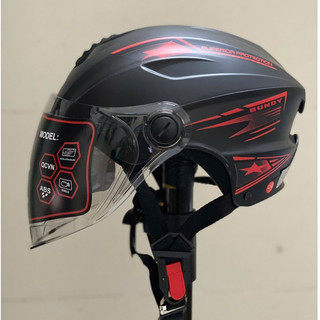 Mũ bảo hiểm nửa đầu kính dài Sundyhelmetsize 57-60cm XL