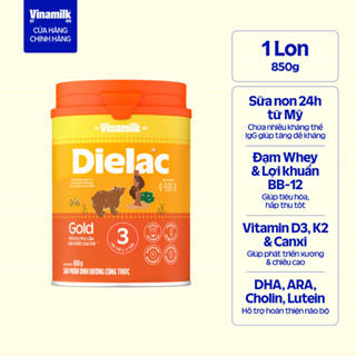 Sữa bột Dielac Gold 3 - Hộp thiếc 850g