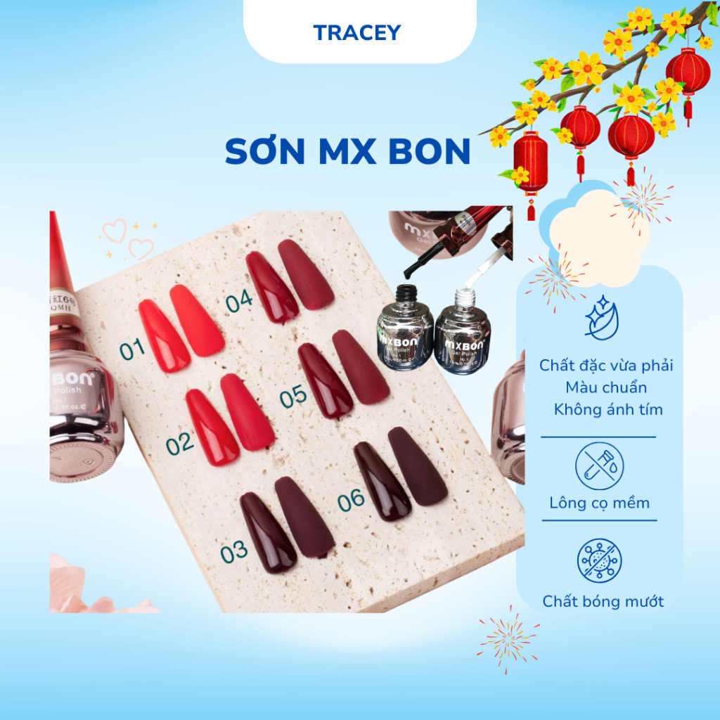 Sơn đỏ Mxbon  chuẩn loại 1 không ánh tím và Sơn trắng đen Mxbon