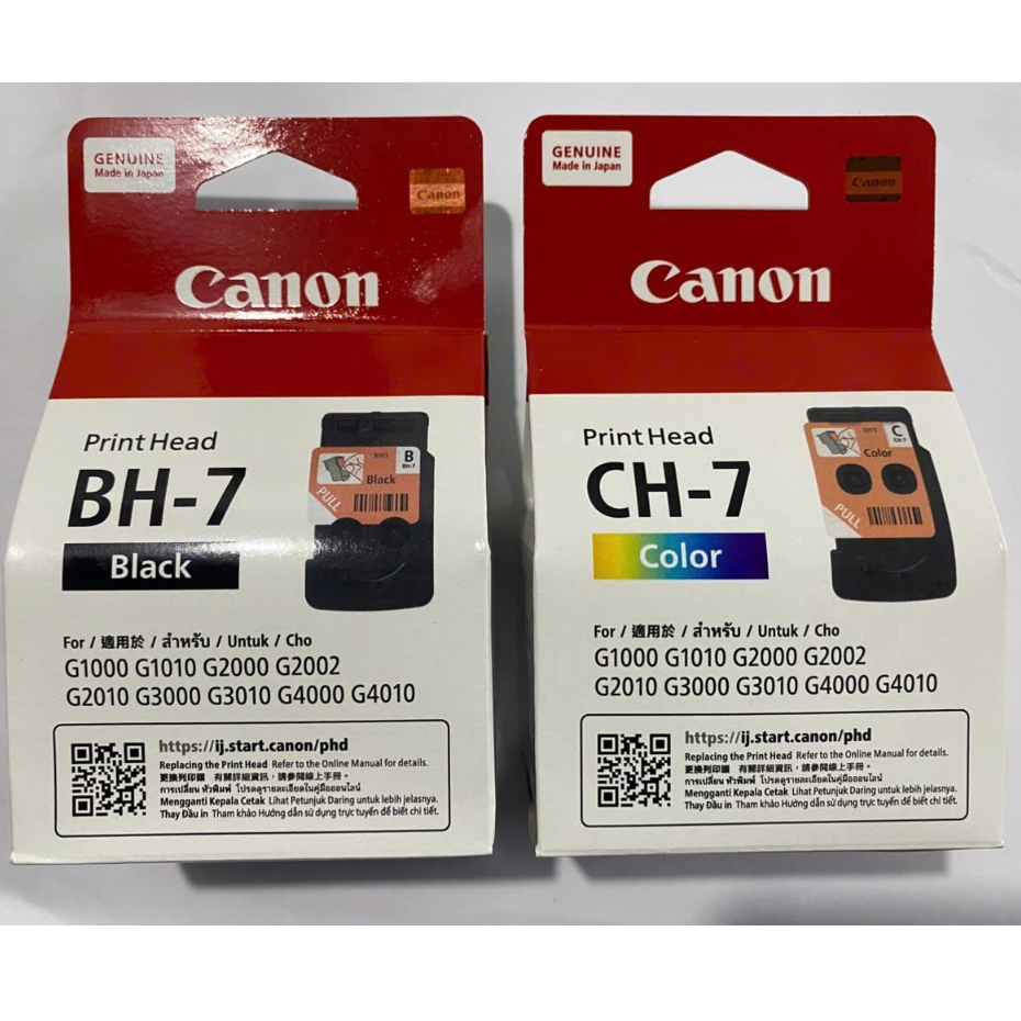 Bộ đầu phun máy Canon G1010/G2010/G3010/G1000/G2000/G3000 mã BH7-CH7chính hãng