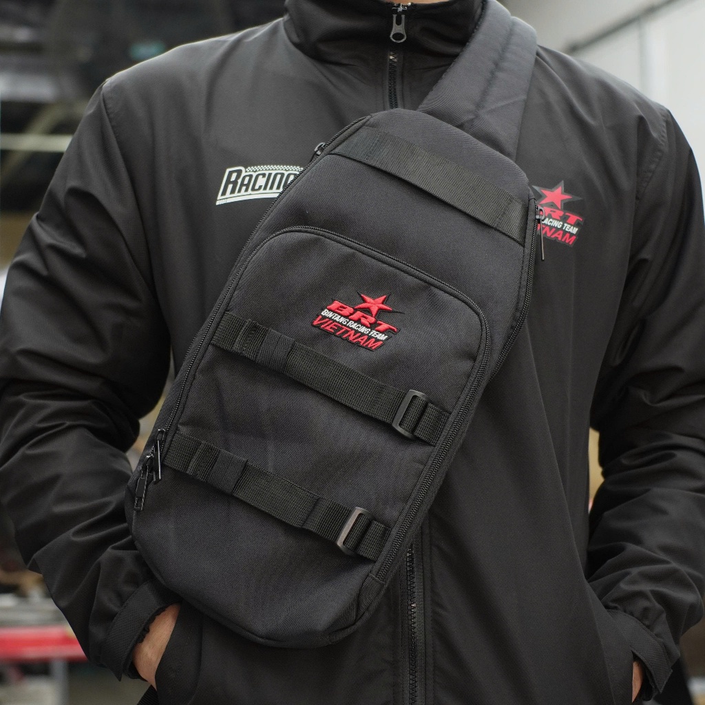 Túi đeo chéo BRT logo thêu