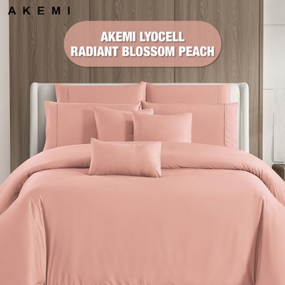 Bộ Chăn Ga kèm Chăn Có Chần 6 món Lyocell AKEMI Colour Radiant Cao Cấp - Thấm Hút Tốt, Mát Lạnh Thoáng Khí, Kháng Khuẩn