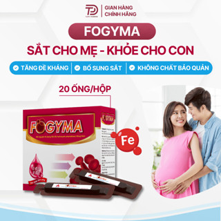 Fogyma sắt nước hữu cơ cho mẹ bầu, sắt cho mẹ sau sinh | Sắt hữu cơ cho bé vị dễ uống hộp 20 ống