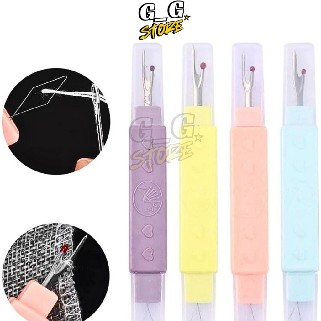 Dụng Cụ Xỏ Kim và Tháo Chỉ 2 Trong 1 Có Nắp Đậy An Toàn, Tiện Lợi - GGStore