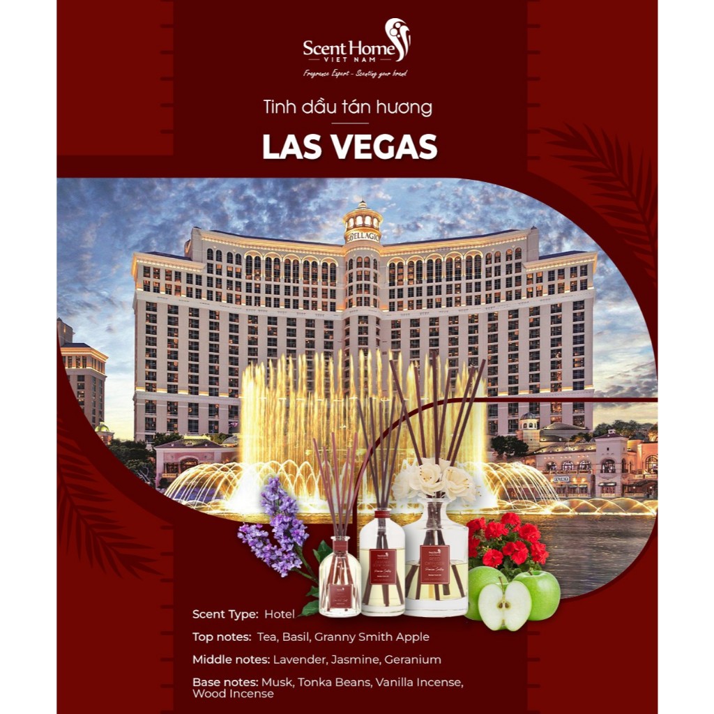 Que mây tán hương Las Vegas