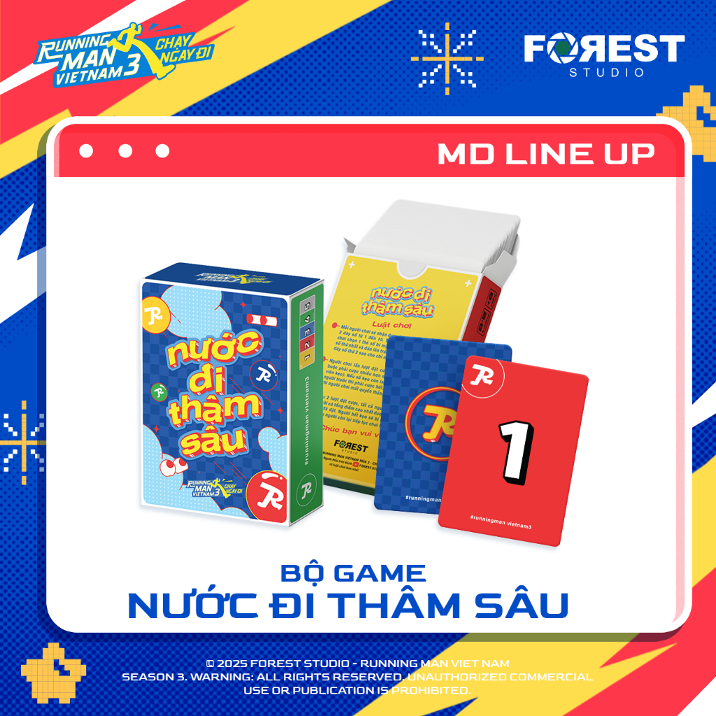 Bộ Bài Trò Chơi Nước Đi Thâm Sâu Running Man Việt Nam Mùa 3 | Candy Snap Game | FOREST COLLECTIVE