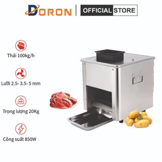Máy thái thịt chín lưỡi 2.5mm 850W đa năng cắt mỡ hạt lựu, thái thịt, tai heo, bì lợn