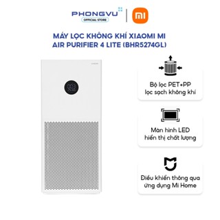 Máy Lọc Không Khí Xiaomi 4 Lite - Lọc Bụi, Mùi, Cho Phòng 25–43m², Tiết Kiệm Điện - Bảo hành 12 tháng