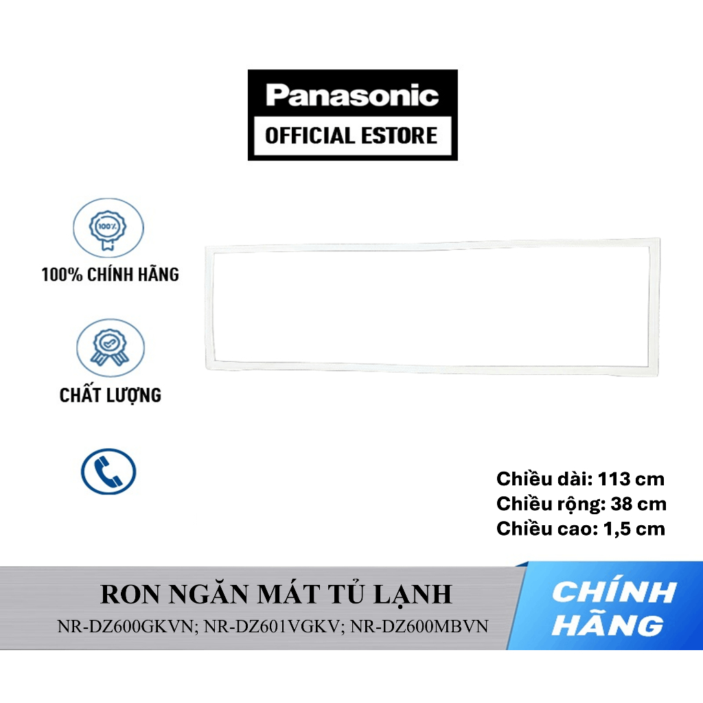 [SP Tách đơn] Ron Ngăn Mát tủ lạnh PANASONIC Model NR-DZ600GKVN; NR-DZ601VGKV, mã ARADGC105421