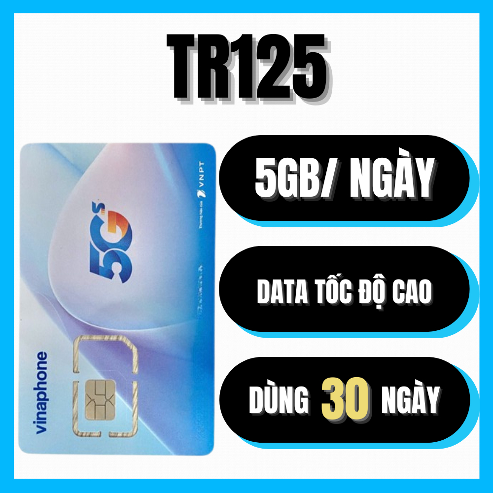 [ GIÁ RẺ ] Sim Vinaphone 5G Miễn Phí 5Gb/ngày + 100 Phút Nội Mạng Sử Dụng Trong 10 - 30 Ngày