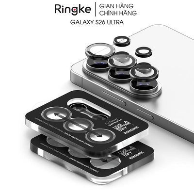 [Combo 2] Dán camera Samsung Galaxy S26 Ultra RINGKE Lens Frame Glass