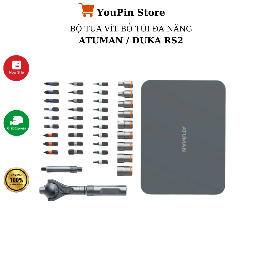 Bộ tua vít cơ Atuman Duka RS2 đa năng 40 chi tiết - Bảo hành 1 tháng