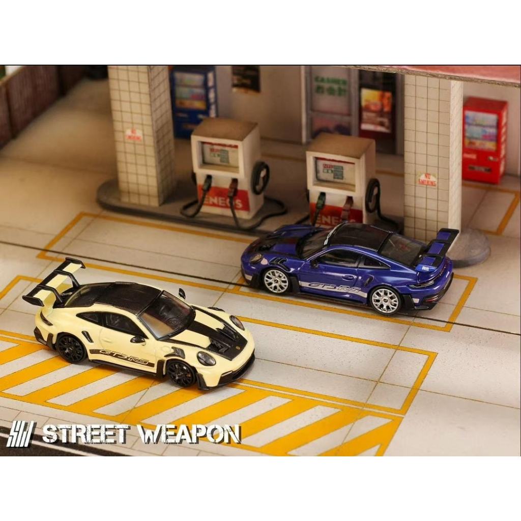 Mô hình xe Porsche 992 GT3 RS bằng kim loại tỉ lệ 1:64 Street Weapon 64489