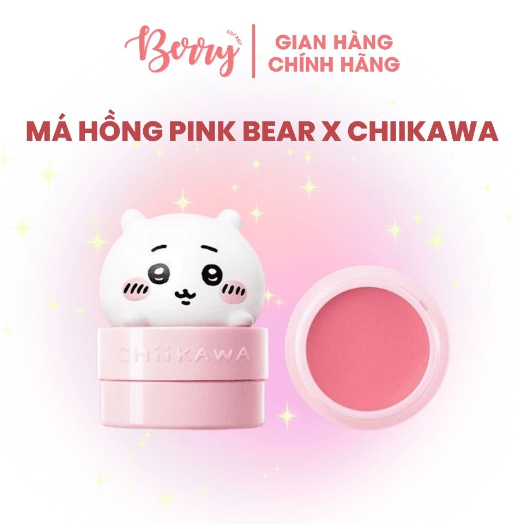 PINK BEAR - Má hồng kem Pink Bear x Chiikawa Multifunction Blush Cream