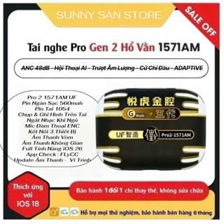 Tai Nghe Louda Hổ Vằn Pro 2 1571AM / 1563E / 1562F Hổ Vằn - Chống Ồn 45DB - Xuyên Âm - Âm Vòm Pin 8H