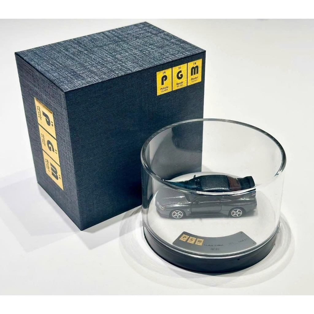 Mô hình xe Nissan GTR R32 Metallic Gray Limited to 999 full open tỉ lệ 1:64 PGM PGM-641101