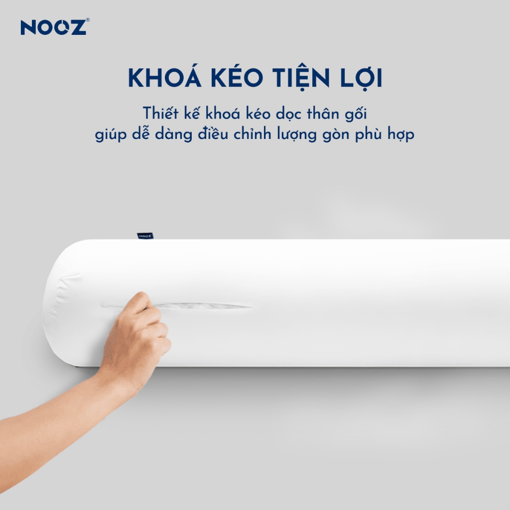 Ruột Gối Ôm NOOZ Gòn Lông Vũ Microfiber Size 37x100cm Êm Dịu Thoáng Khí NOOZ Home Goods Pillow | BigBuy360 - bigbuy360.vn