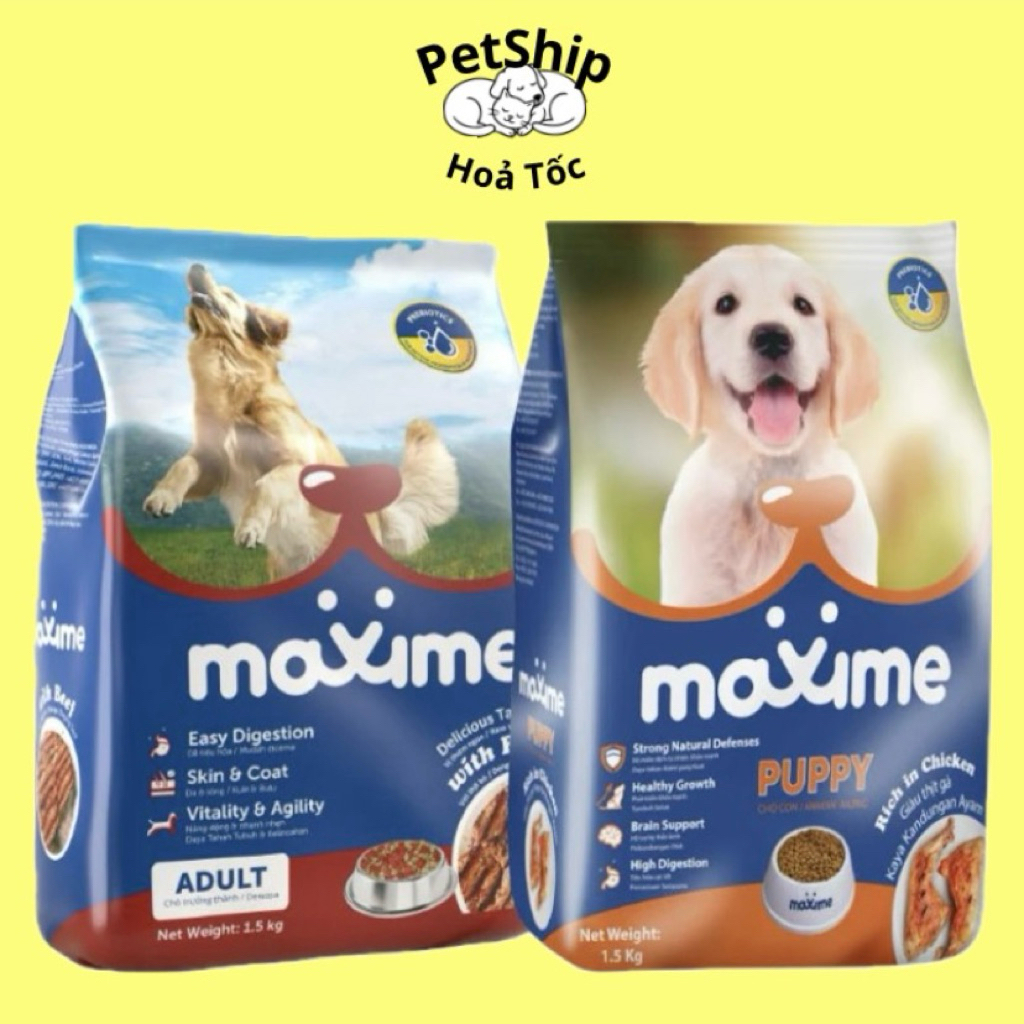 Hoả Tốc - Hạt Maxime Cho Chó Túi 400gram Chó Lớn Chó Con Dinh Dưỡng Thơm Ngon