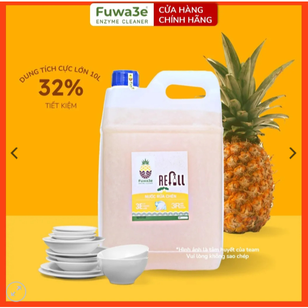 Can Rửa Bát Fuwa3e 10L Rửa Chén Bát An Toàn Cho Mẹ Bầu Và Rửa Bình Sữa Cho Bé