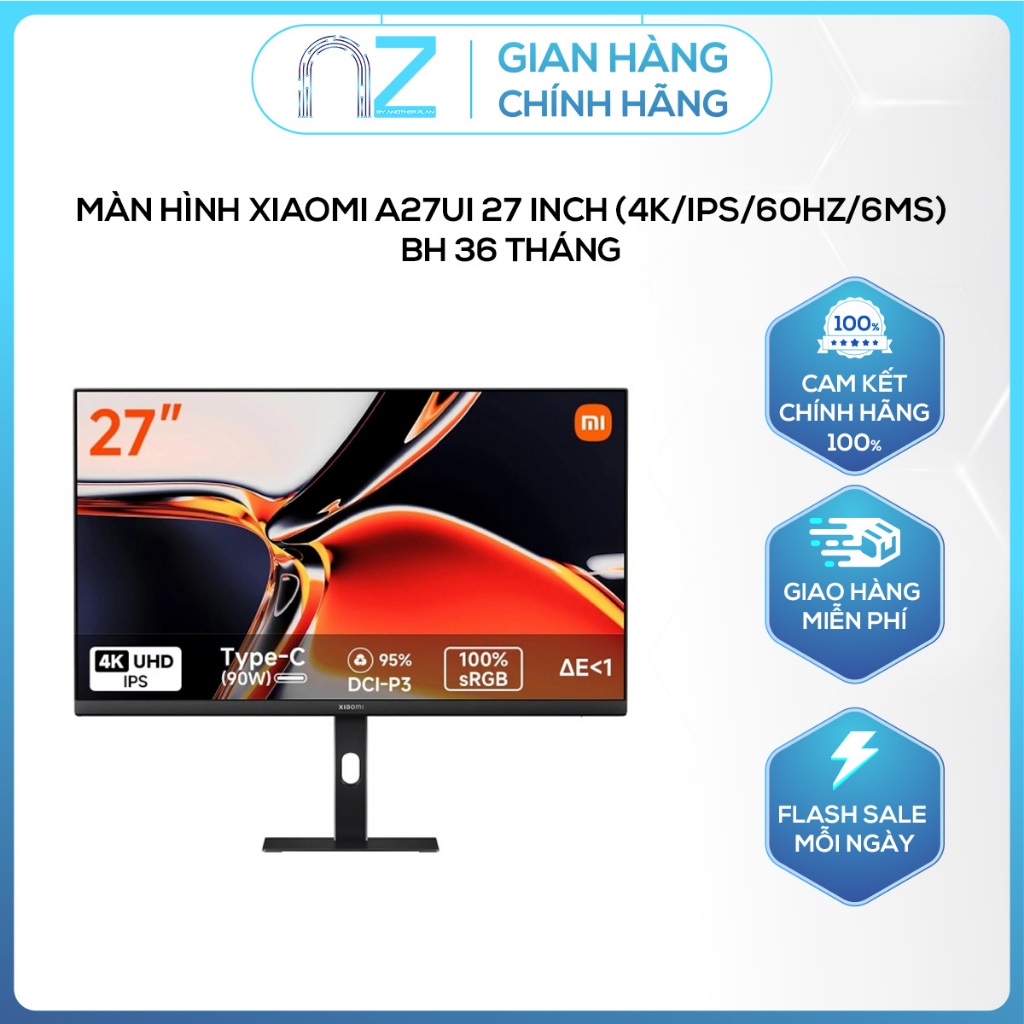 [ Chính Hãng ] Màn hình Xiaomi A27UI 27 inch (4K/IPS/60HZ/6MS) - BH 36 tháng