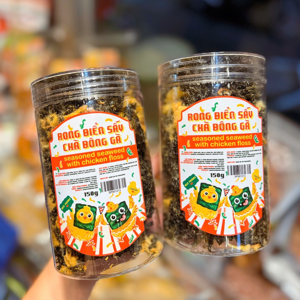 Rong Biển Sấy Chà Bông Gà - Ăn Vặt Chú Mạnh