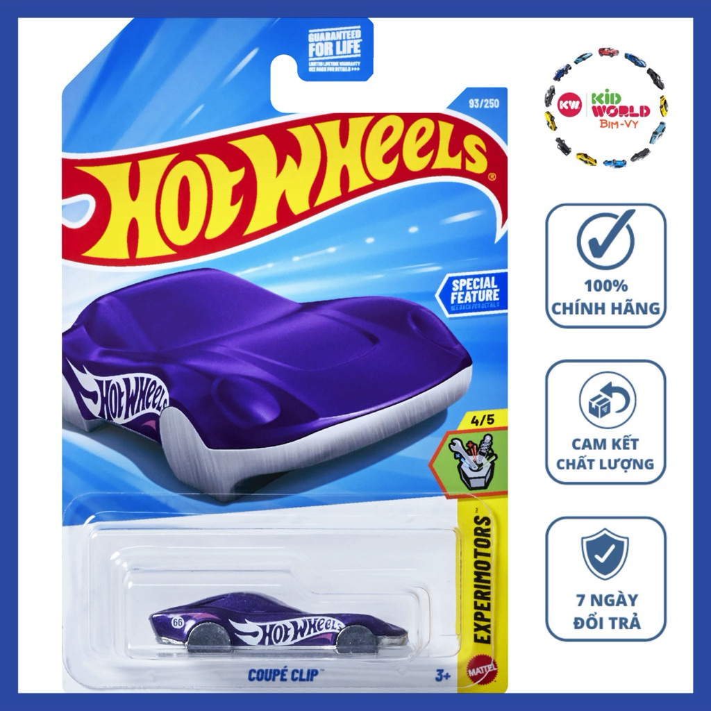 Xe mô hình Hot Wheels basic Móc khoá Coupe Clip JJJ55.
