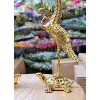 CẶP HẠC BẰNG ĐỒNG CAO 33cm