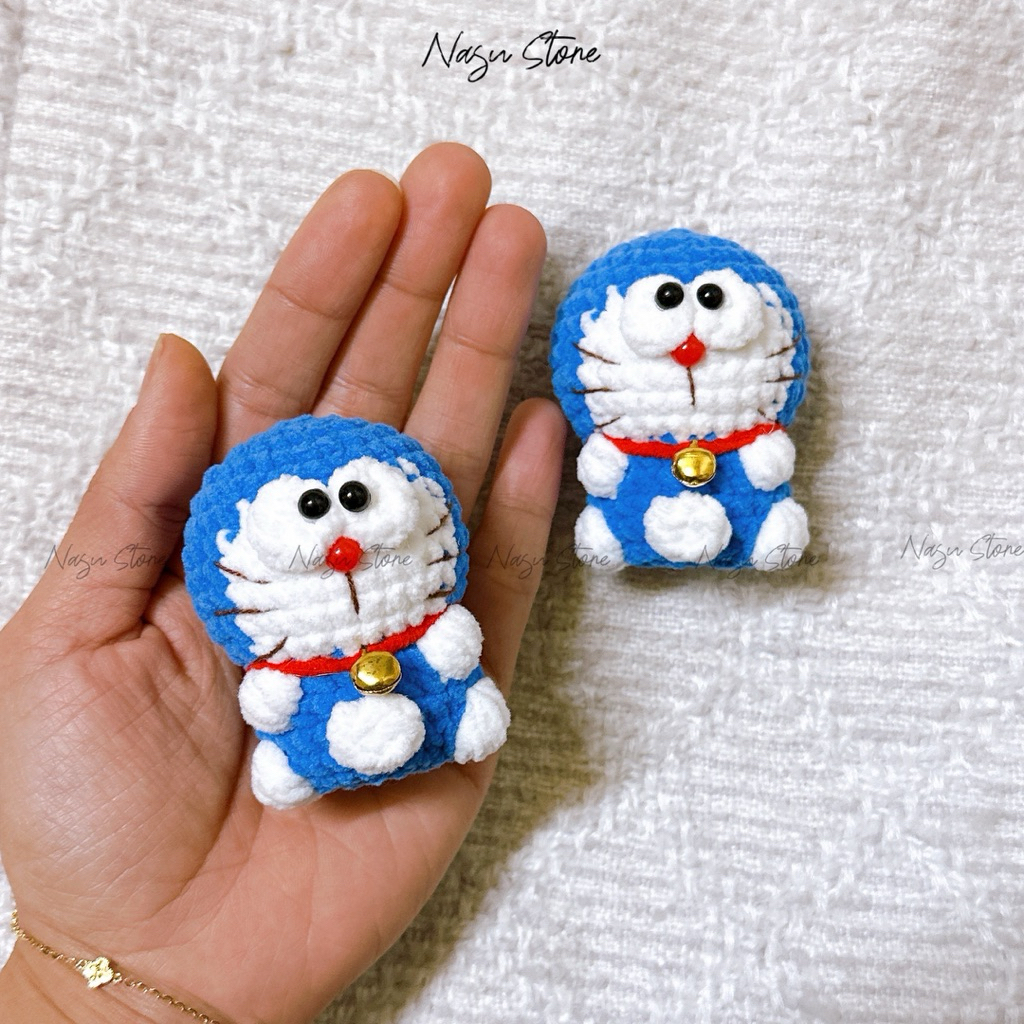 [Len collection] Móc len mèo Doraemon mini