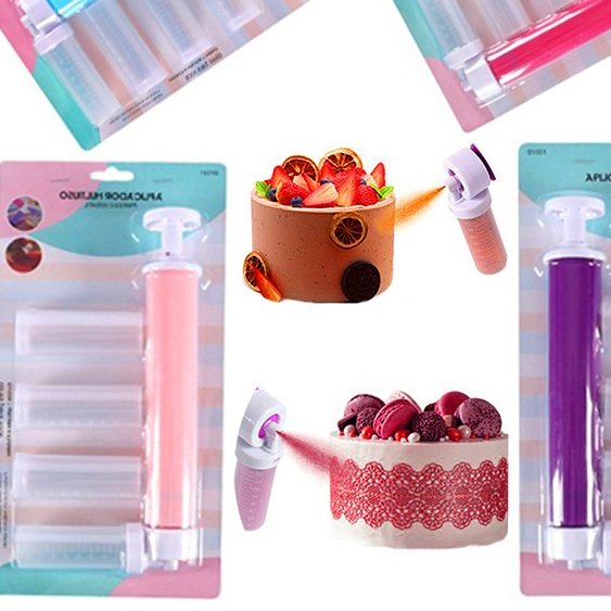Súng phun sơn trang trí bánh kem, xôi, piping gel , socola máy phun màu cẩm tay
