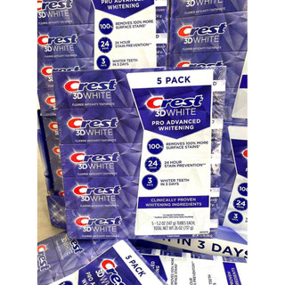 kem đánh răng Crest 3D White Advanced whitening triple 147g