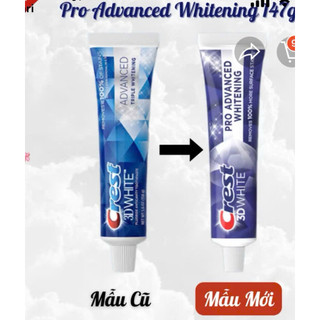 kem đánh răng Crest 3D White Advanced whitening triple 147g