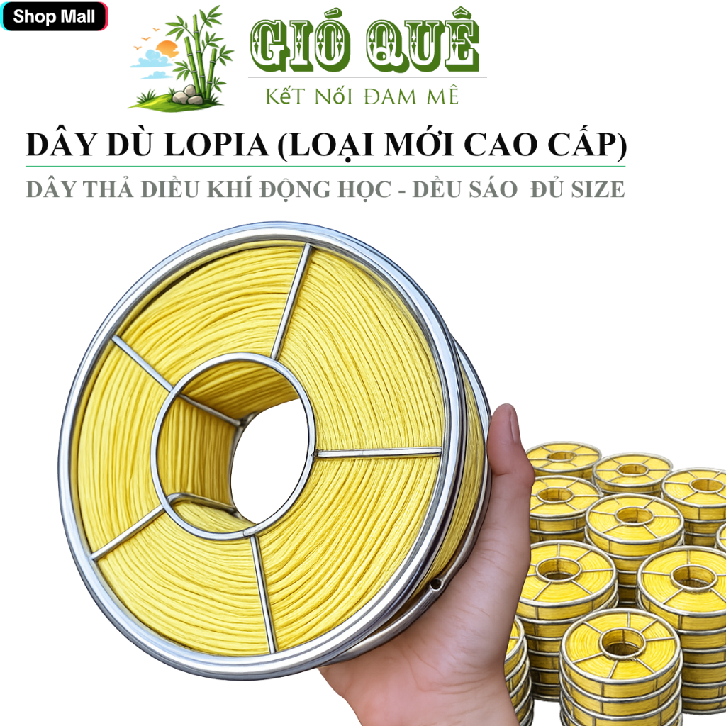 Dây POLIA Thả Diều Khí Động Học Và Diều Sáo Siêu Bền Chắc, Đủ Kích Thước -Loại Cao Cấp- GIOQUE.STORE