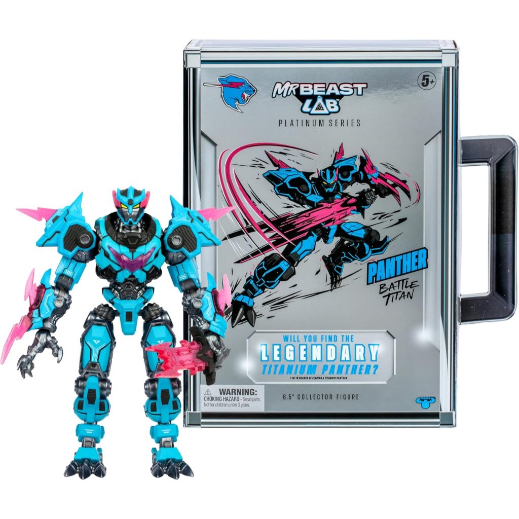 [2WinStore] MrBeast Lab Platinum Series – Panther Battle Titan (Chiến Binh Báo Titan) Mô hình robot 