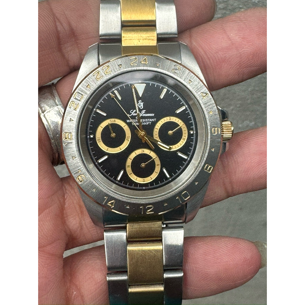 đồng hồ 2hand thương hiệu Santo Joannes đến từ italia chạy máy pin size 40mm dành cho nam