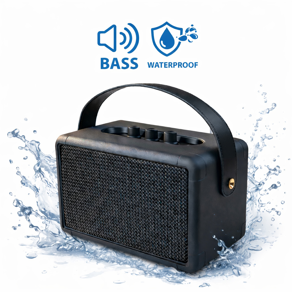 Loa Bluetooth M4 Bass Mạnh Âm Thanh Lớn Cực Đỉnh Bluetooth 5.2 Thế Hệ Mới, Thiết Kế Cực Đẹp, Dễ Sử Dụng PKMALL