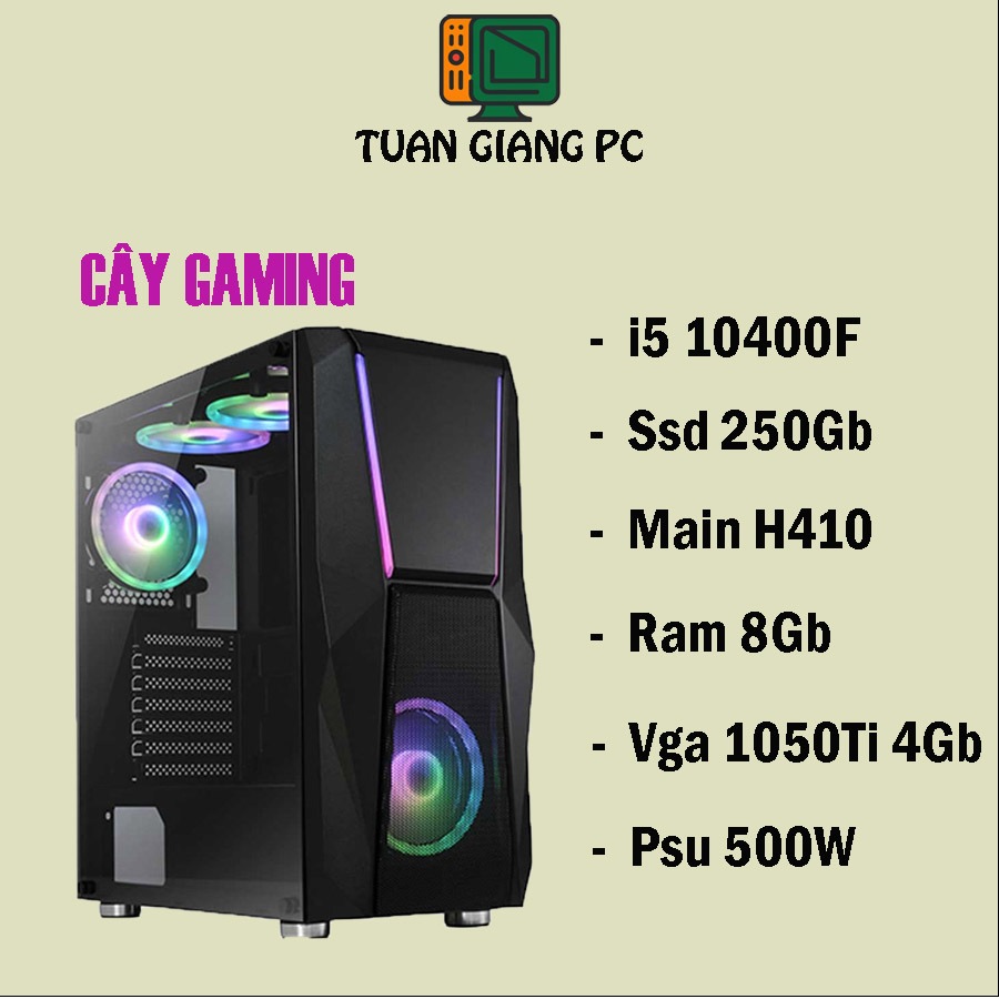 PC Gaming i5 10400F | RTX 2060 | RAM 8GB | SSD 250GB