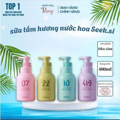 [Chính hãng] Sữa Tắm Hương Nước Hoa SEEK.si Lưu Hương 8 Giờ – Dưỡng Ẩm – 400ml