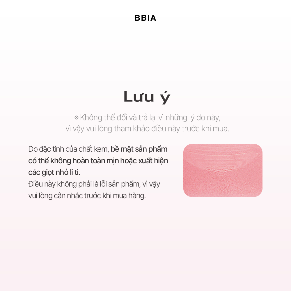 Má hồng kem mỏng nhẹ, bền màu BBIA Ready To Wear Downy Cheek 3.5g | BigBuy360 - bigbuy360.vn