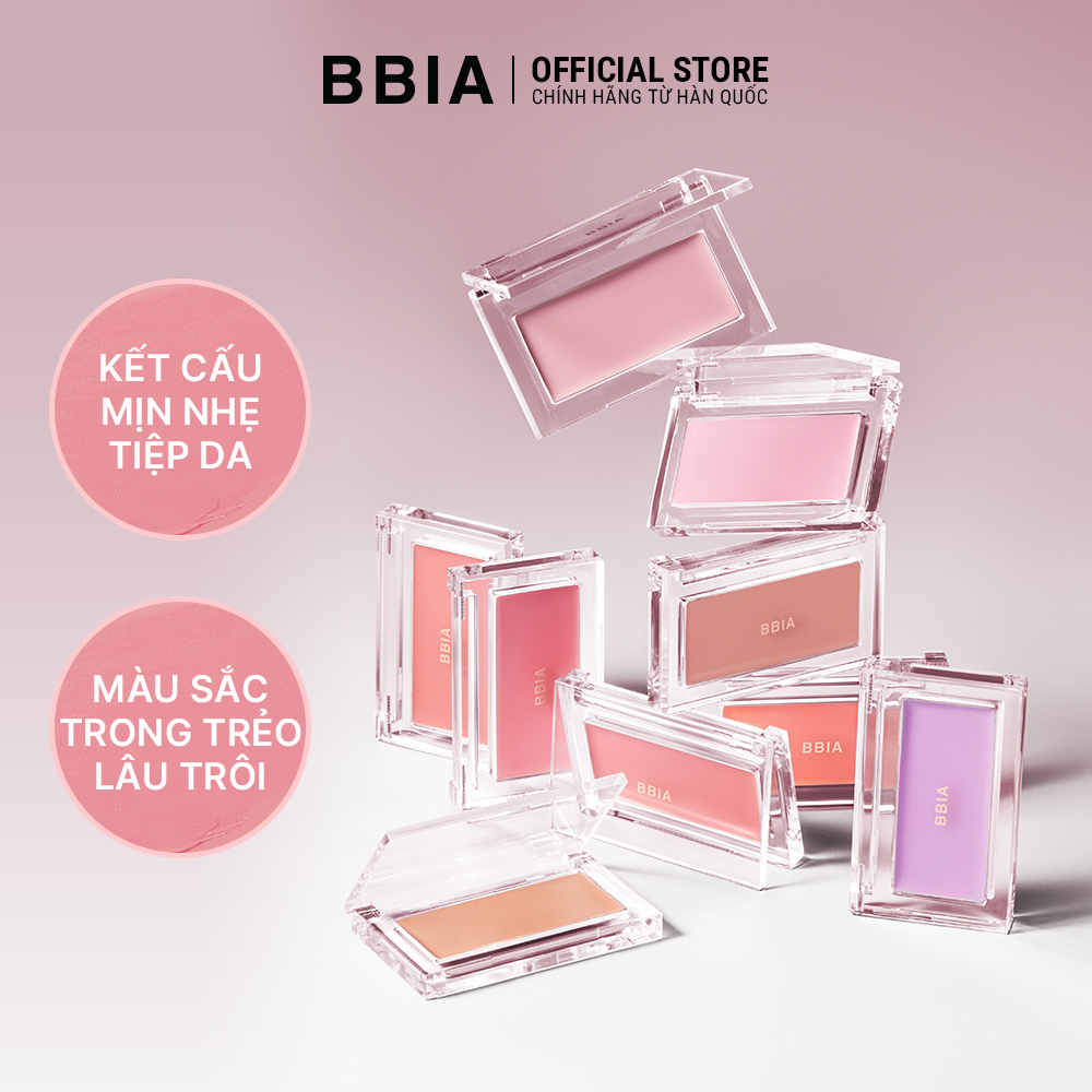 Má hồng kem mỏng nhẹ, bền màu BBIA Ready To Wear Downy Cheek 3.5g | BigBuy360 - bigbuy360.vn